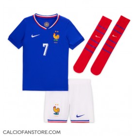 Maglia Calcio Francia Antoine Griezmann #7 Prima Divisa Bambino Europei 2024 Manica Corta (+ pantaloncini)